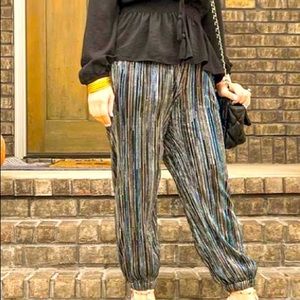 Trina Turk/ Multi-color sparkle jogger pant